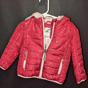 Kids Red Quilted Jacket